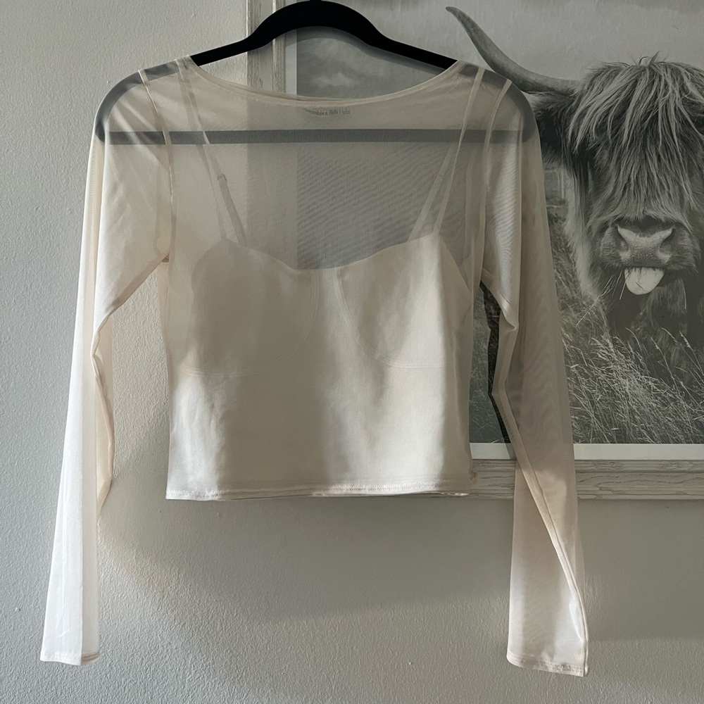 Abercrombie mesh top